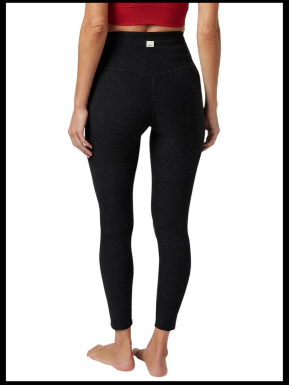 Vuori Clean Elevation Leggings Black Heather Ultra High Rise 7/8 XL